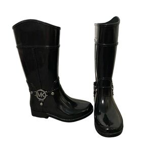 Michael Kors Girls Black Rain Boots